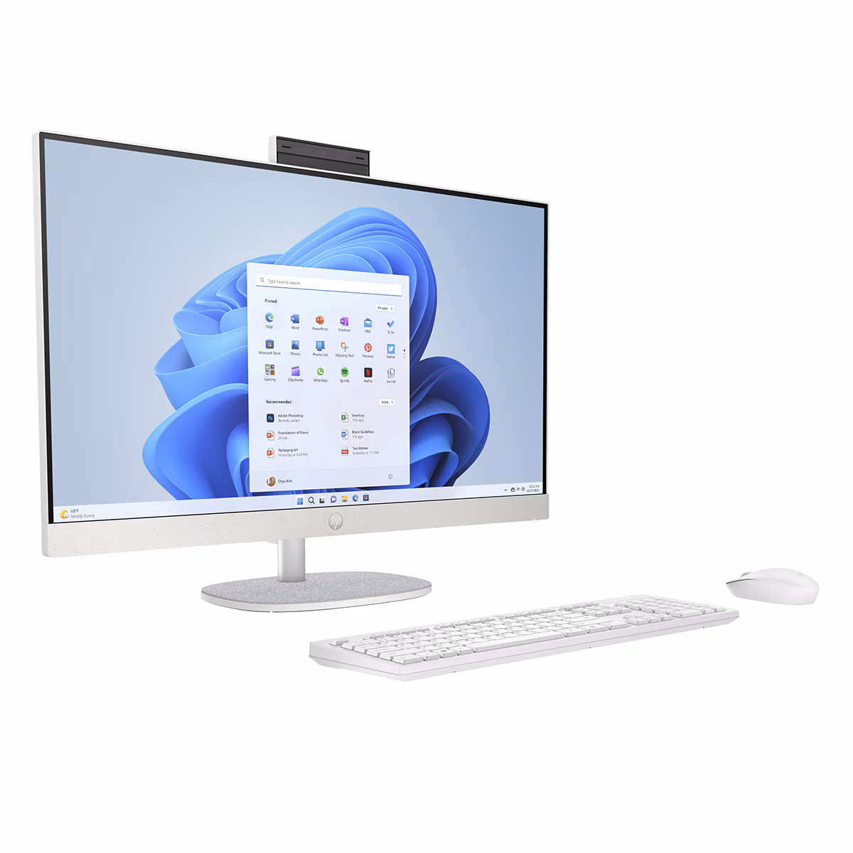 ALL IN ONE HP 24-CR0019 RYZEN3-7320U/8GB/512 SSD/23.8' FHD/W11 BRANCO