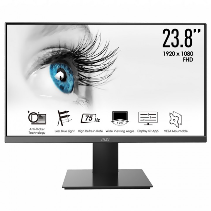 MONITOR MSI PRO MP241X 23.8' FHD/75HZ/HDMI/VGA/NEGRO NUEVO