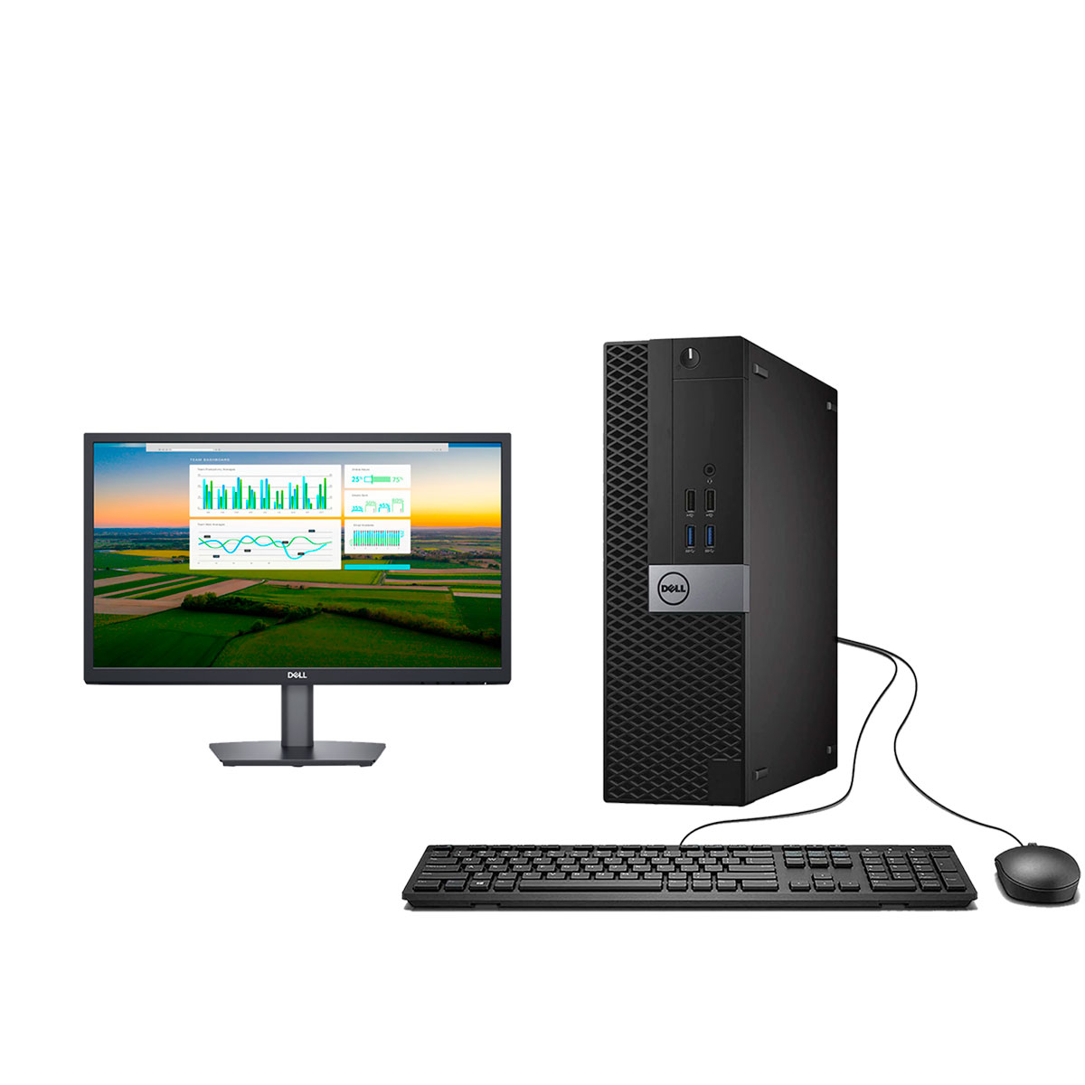 DESKTOP DELL SFF OPTIPLEX 7040 I7-6700/16GB/256 SSD/W10 PRO + MONITOR DELL E2222H