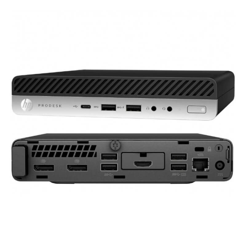 DESKTOP HP MINI PRODESK 600 G4 I5-8500T/8GB/256 SSD/W10 PRO PRETO